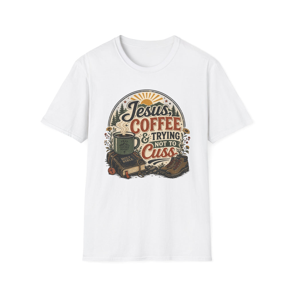 Jesus Coffee Cussing T-Shirt