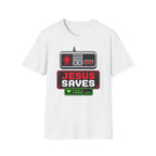 8 bit Jesus saves t-shirt