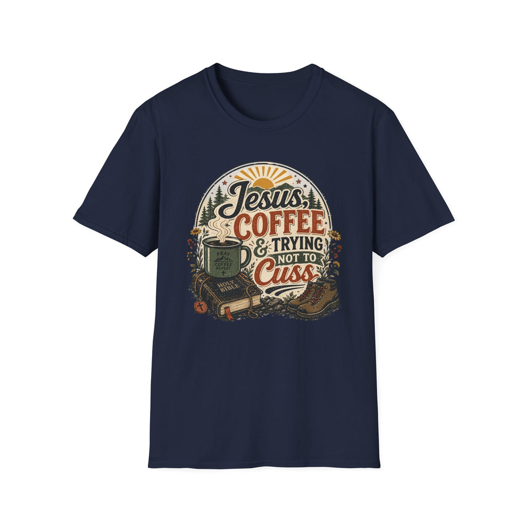 Jesus Coffee Cussing T-Shirt