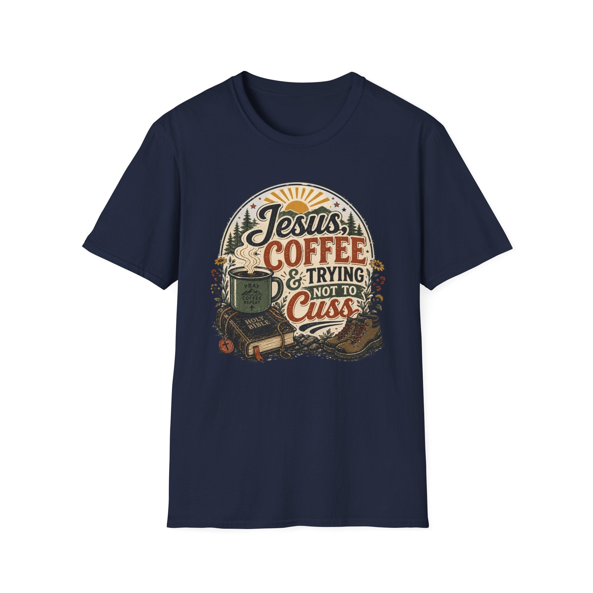 Jesus Coffee Cussing T-Shirt