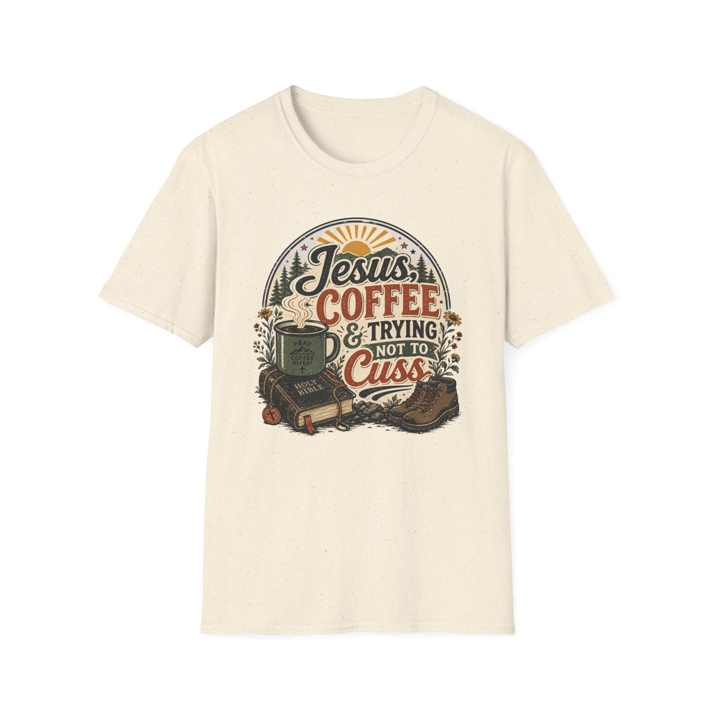 Jesus Coffee Cussing T-Shirt