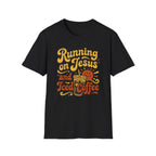 Running on Jesus and Coffee T-Shirt
