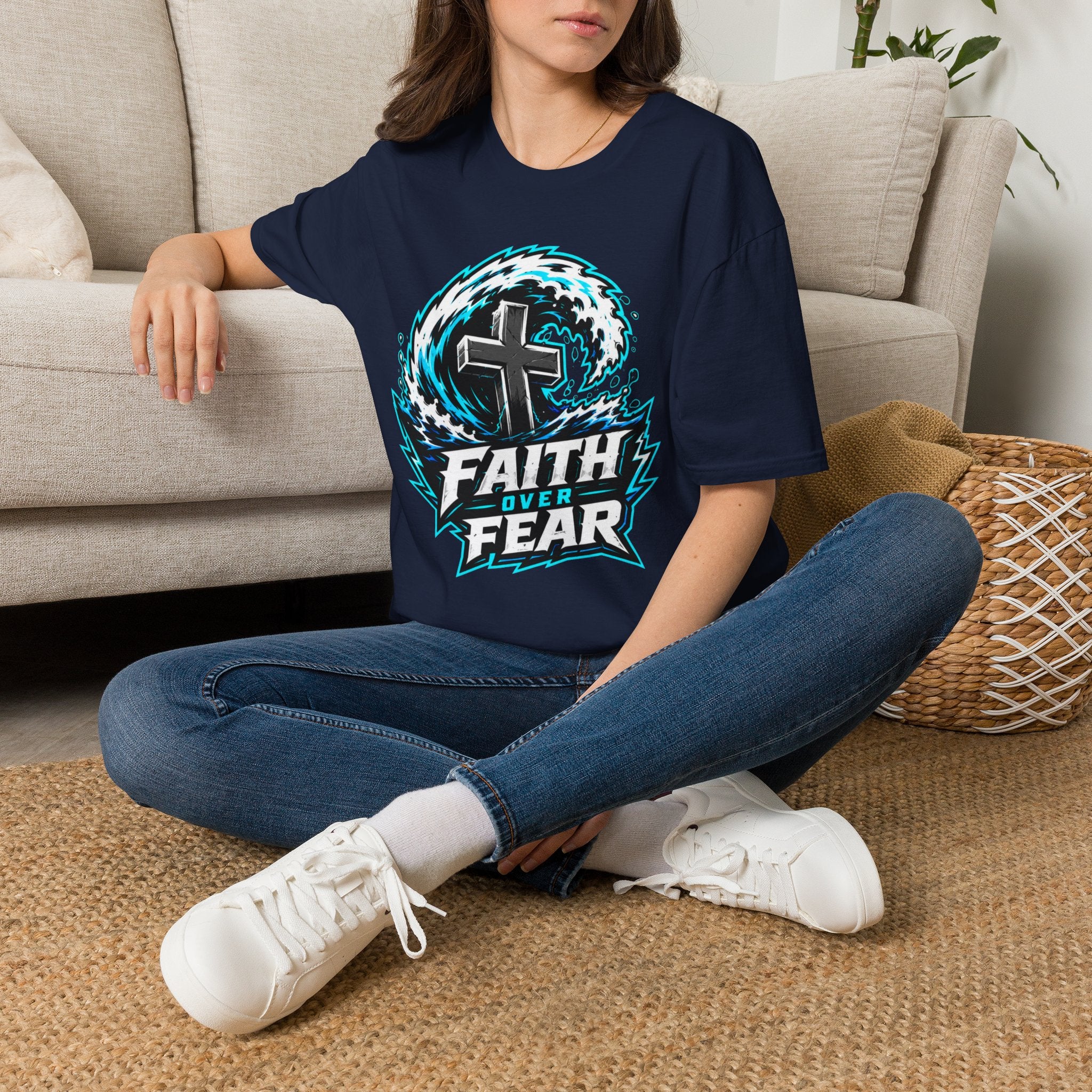 Faith Over Fear Wave T-Shirt
