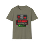 8 bit Jesus saves t-shirt