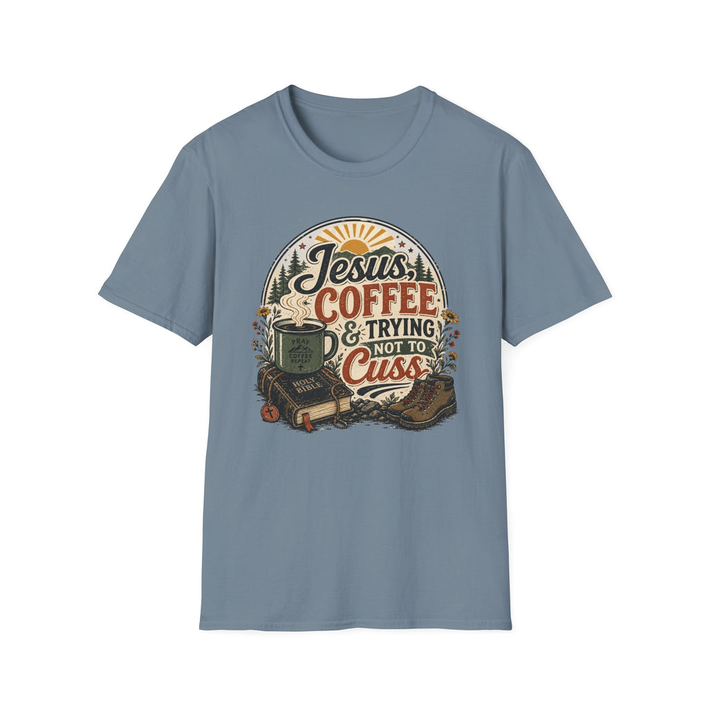 Jesus Coffee Cussing T-Shirt