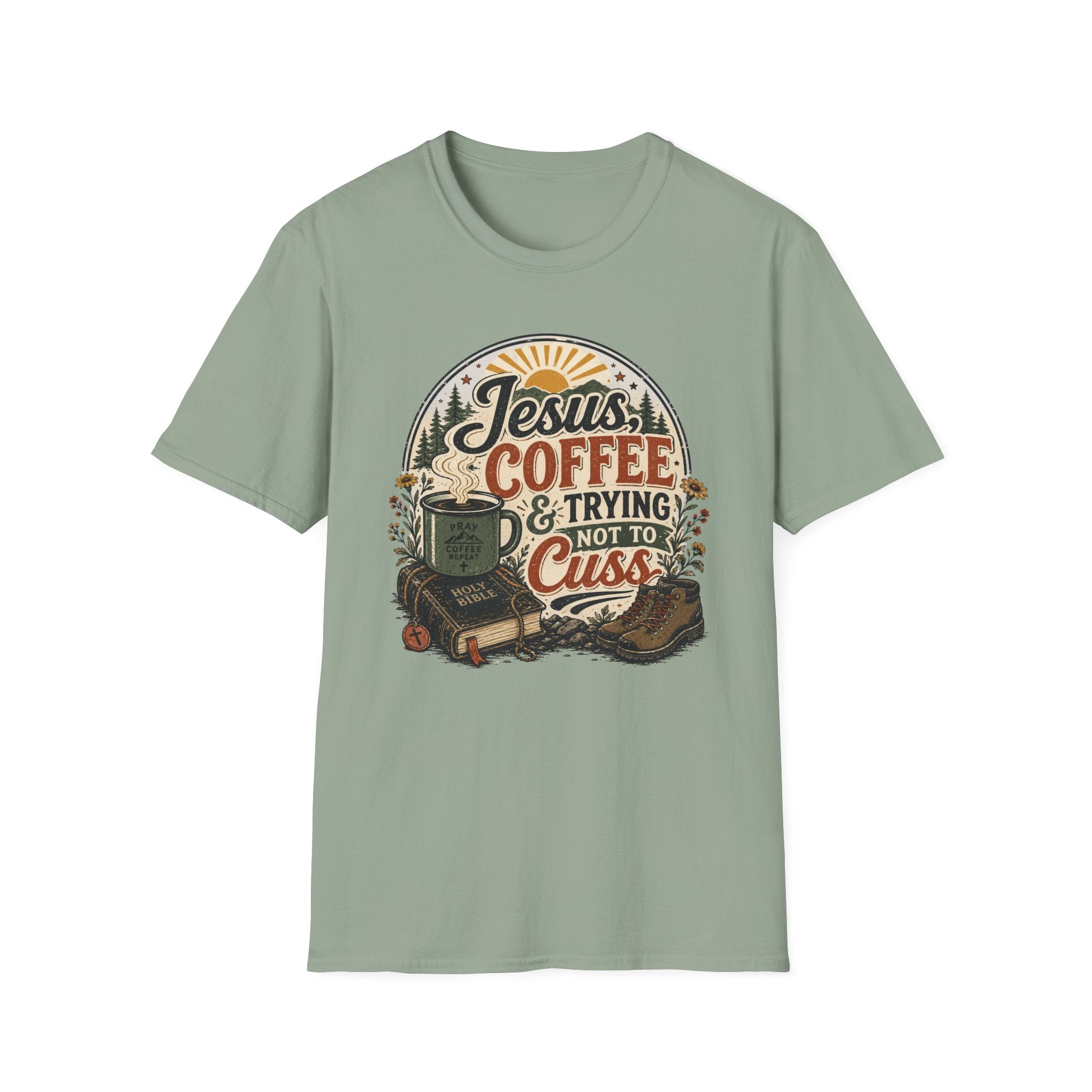 Jesus Coffee Cussing T-Shirt