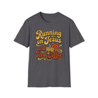 Running on Jesus and Coffee T-Shirt