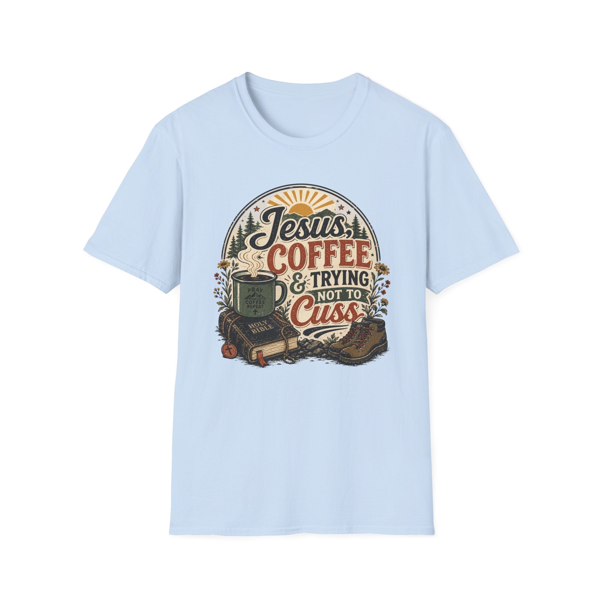 Jesus Coffee Cussing T-Shirt
