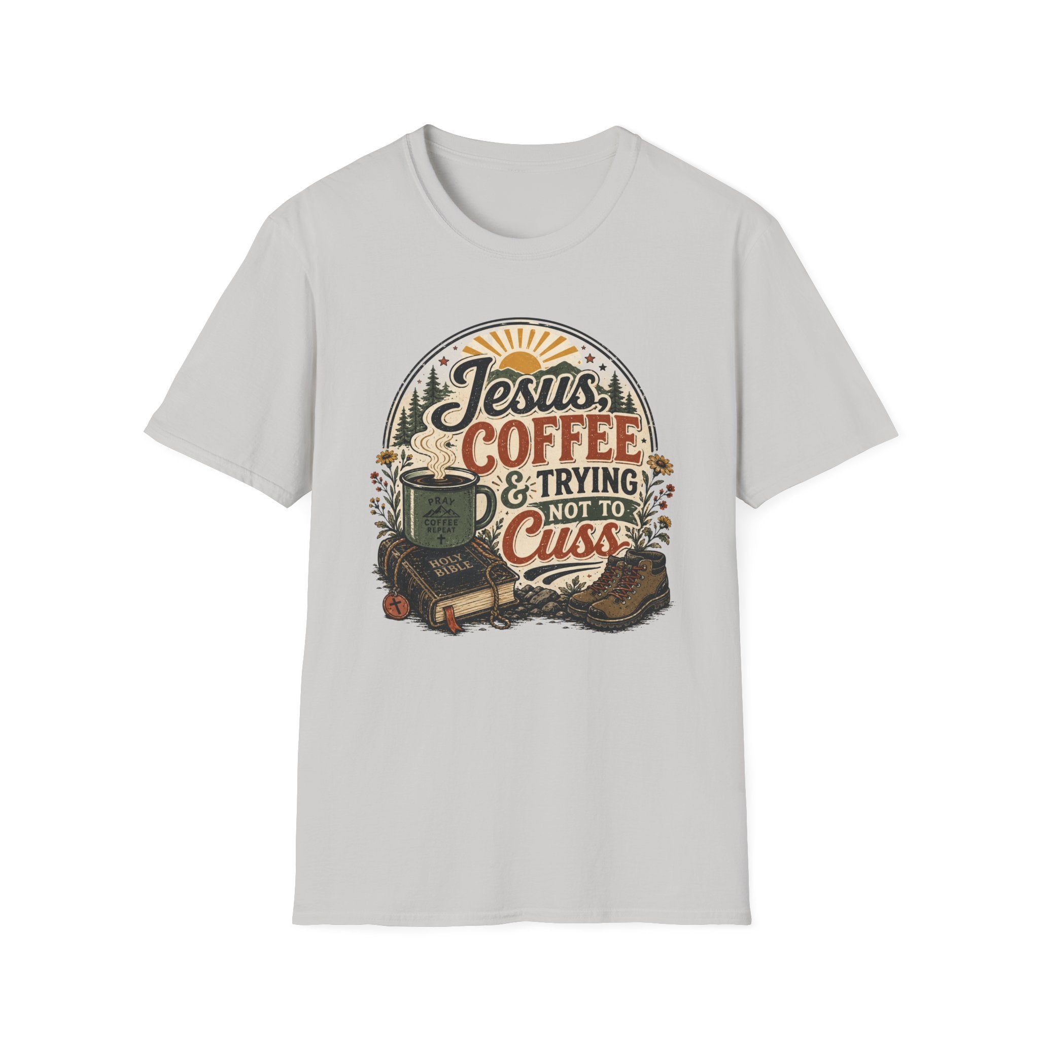 Jesus Coffee Cussing T-Shirt