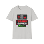 8 bit Jesus saves t-shirt