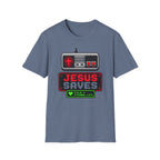 8 bit Jesus saves t-shirt